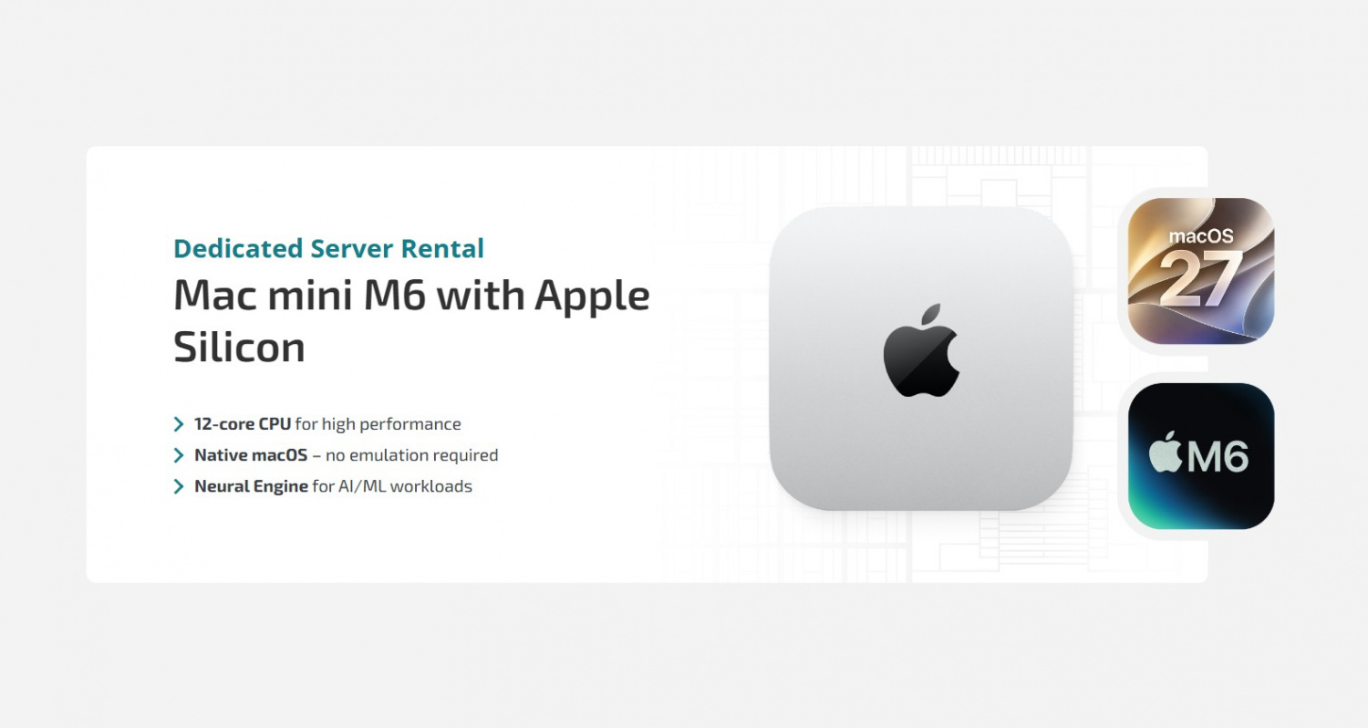 HostPro Rolls Out Dedicated Mac mini M6 Servers: Native macOS Located in Poland Without Virtual Crutches HostPro Rolls Out Dedicated Mac mini M6 Servers: Native macOS Located in Poland Without Virtual Crutches